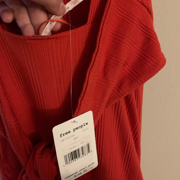 SOLD!!! NWT FREE PEOPLE RED/ORANGE DRESS - Picture 8 of 8